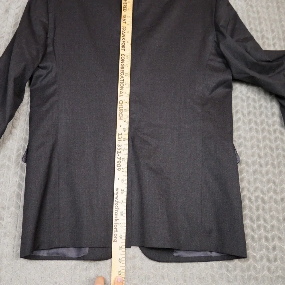 Brooks Brothers 1818 Madison Blazer Mens 43R Charcoal Grey Estrato Wool Italian